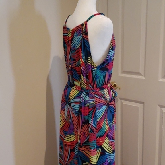 NWT BCBG Mia Boldly Patterned Maxi Sundress - Picture 3 of 4